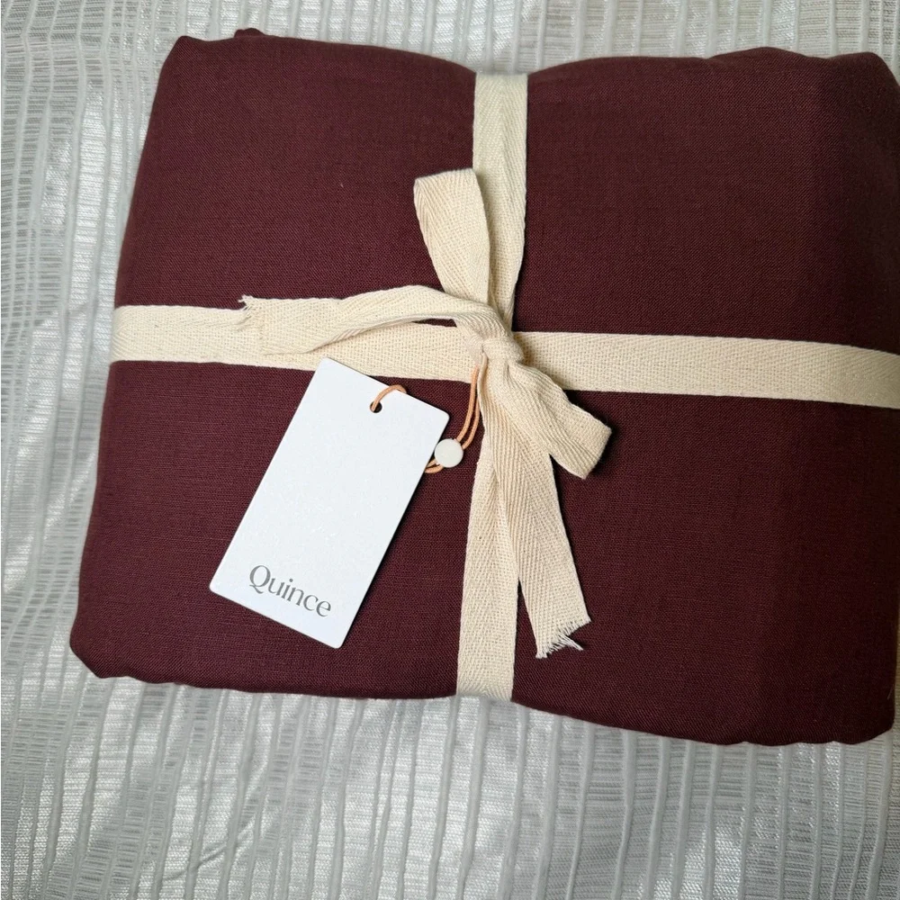 Quince European 100% Linen Duvet Cover only, Full/Queen NEW - Picture 4 of 10